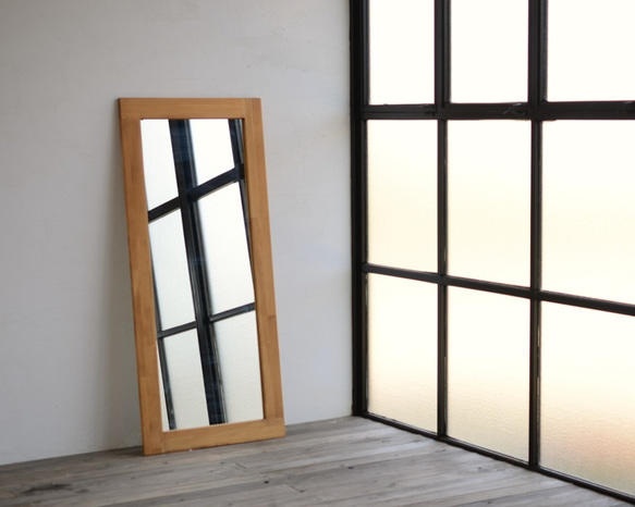 WOOD FRAME MIRROR – PINE 1245（パイン材）  ミラー・鏡 1枚目の画像