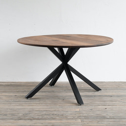 WALNUT ROUND TABLE – Asterisk frame　φ1100 1枚目の画像