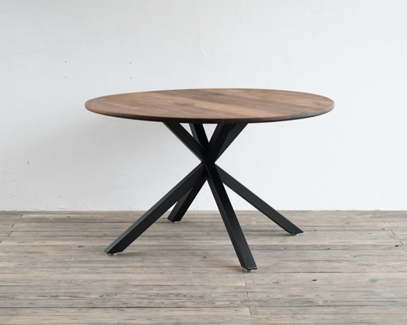 WALNUT ROUND TABLE – Asterisk frame　φ1100 1枚目の画像