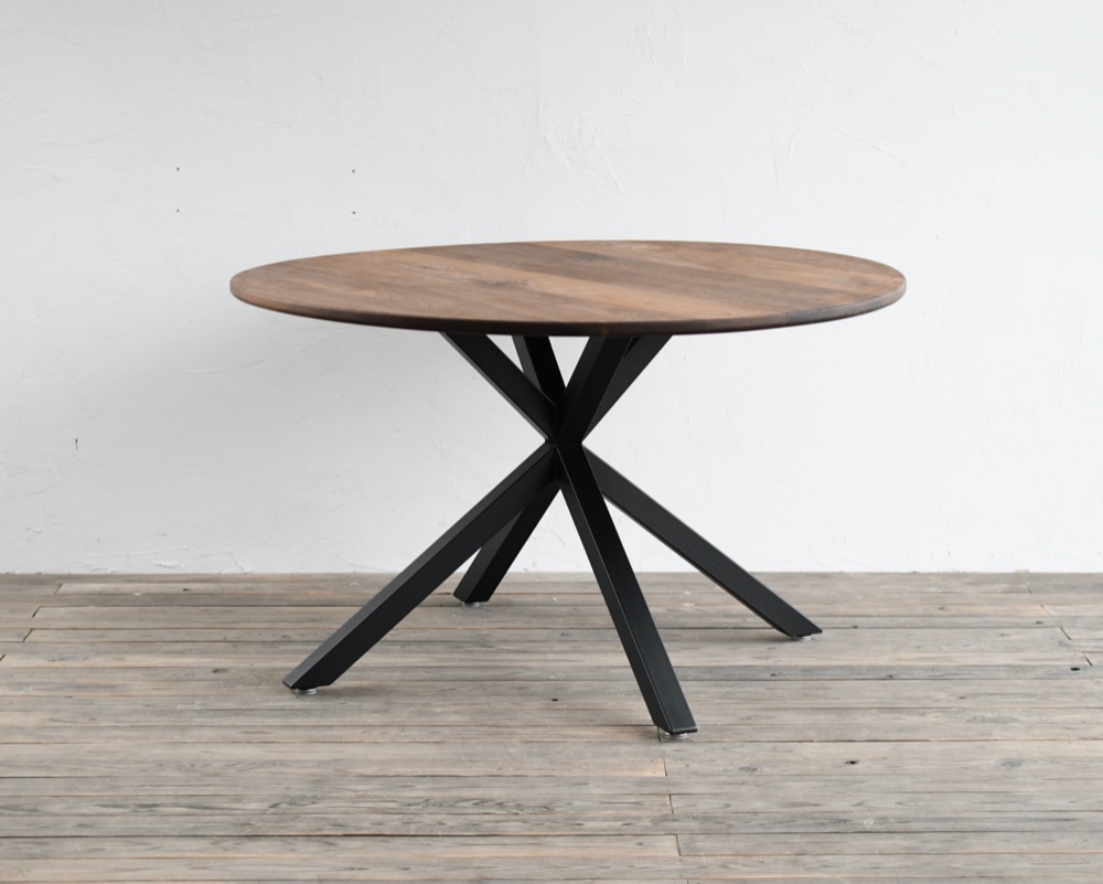 WALNUT ROUND TABLE – Asterisk frame　φ1200