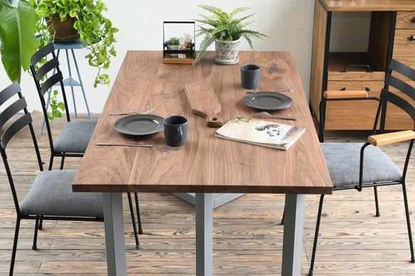 DINING TABLE – Double rectangle frame / WALNUT 5枚目の画像