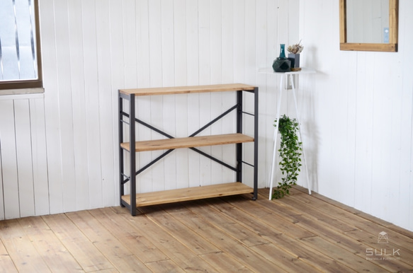 ANGLE RACK – 3shelves（PINE）/ 収納ラック・3段 1枚目の画像