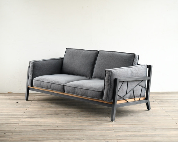 SULKSOFA - spider web # 1（fabric seat / 2seater）/ ソファ 1枚目の画像