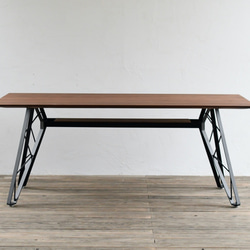 SULKTABLE – truss reg / WALNUT　 アイアン　ダイニングテーブル 2枚目の画像