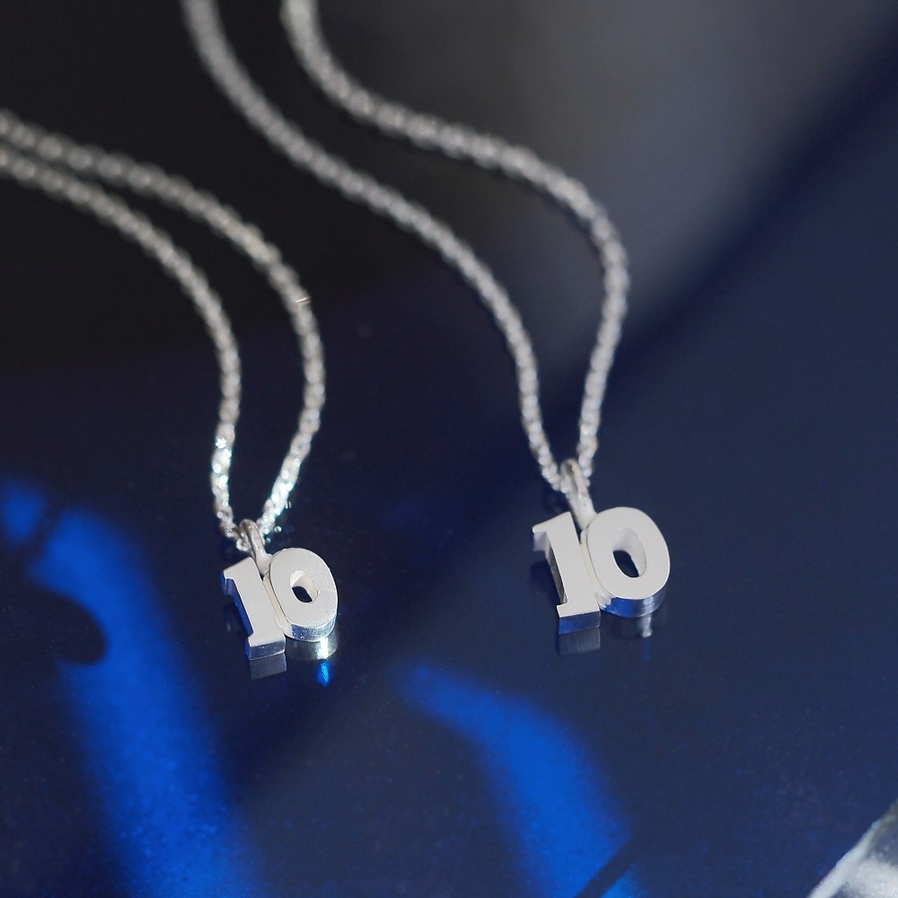 2コset) 数字 10 ペア ネックレス シルバー925 10,074円