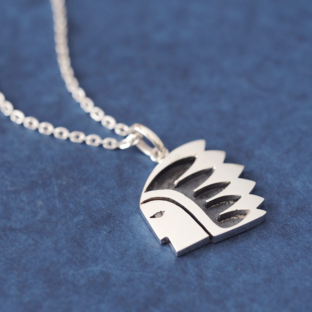 インディアン 顔 メンズ ネックレス シルバー925