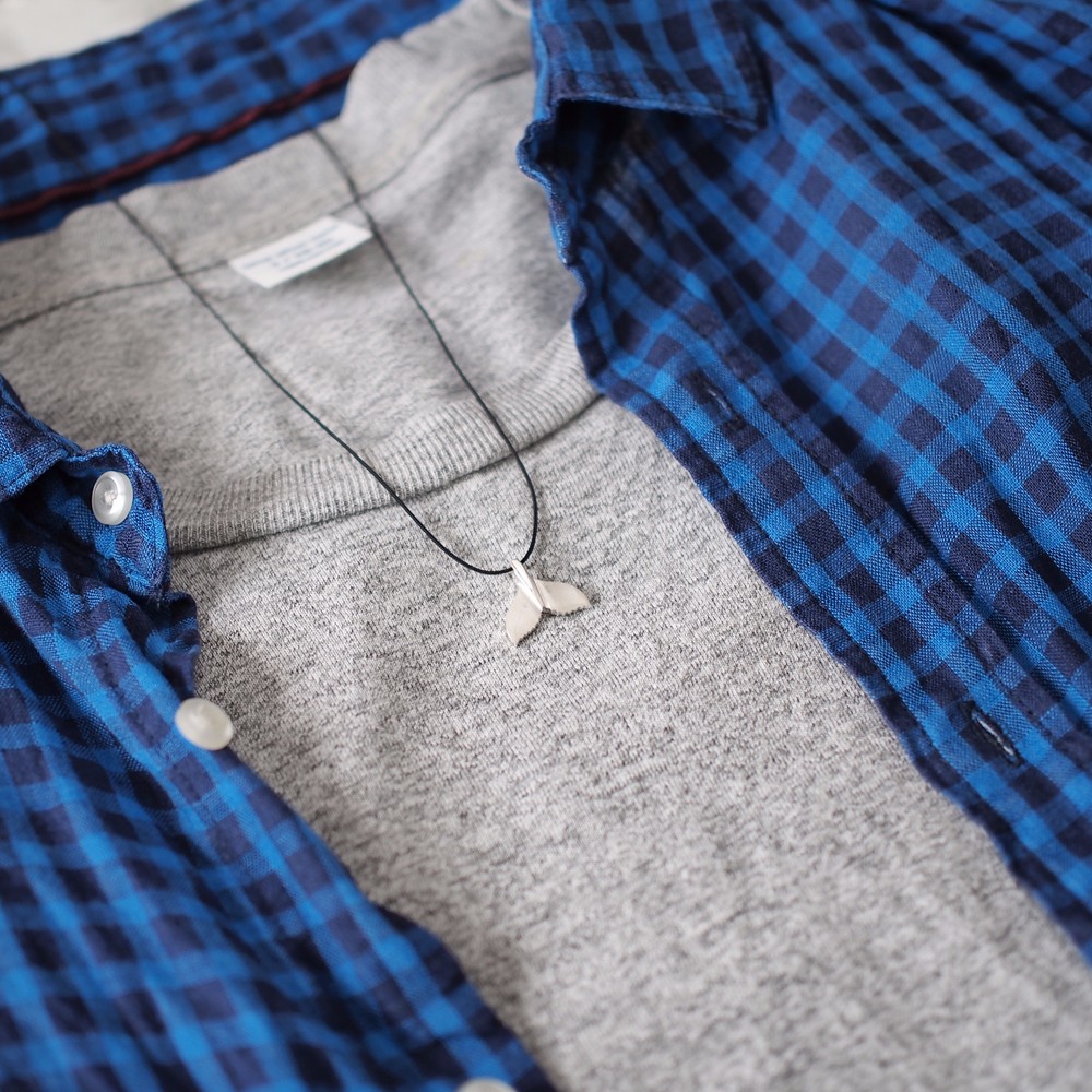 String 鯨のしっぽ メンズ ネックレス シルバー925