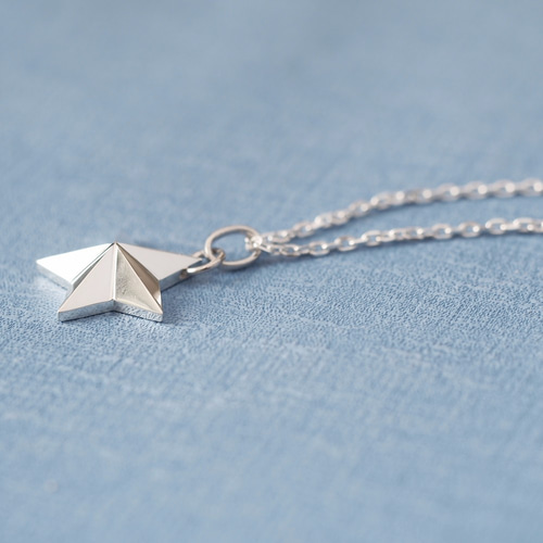 立体 星 メンズ ネックレス シルバー925 ネックレス・ペンダント