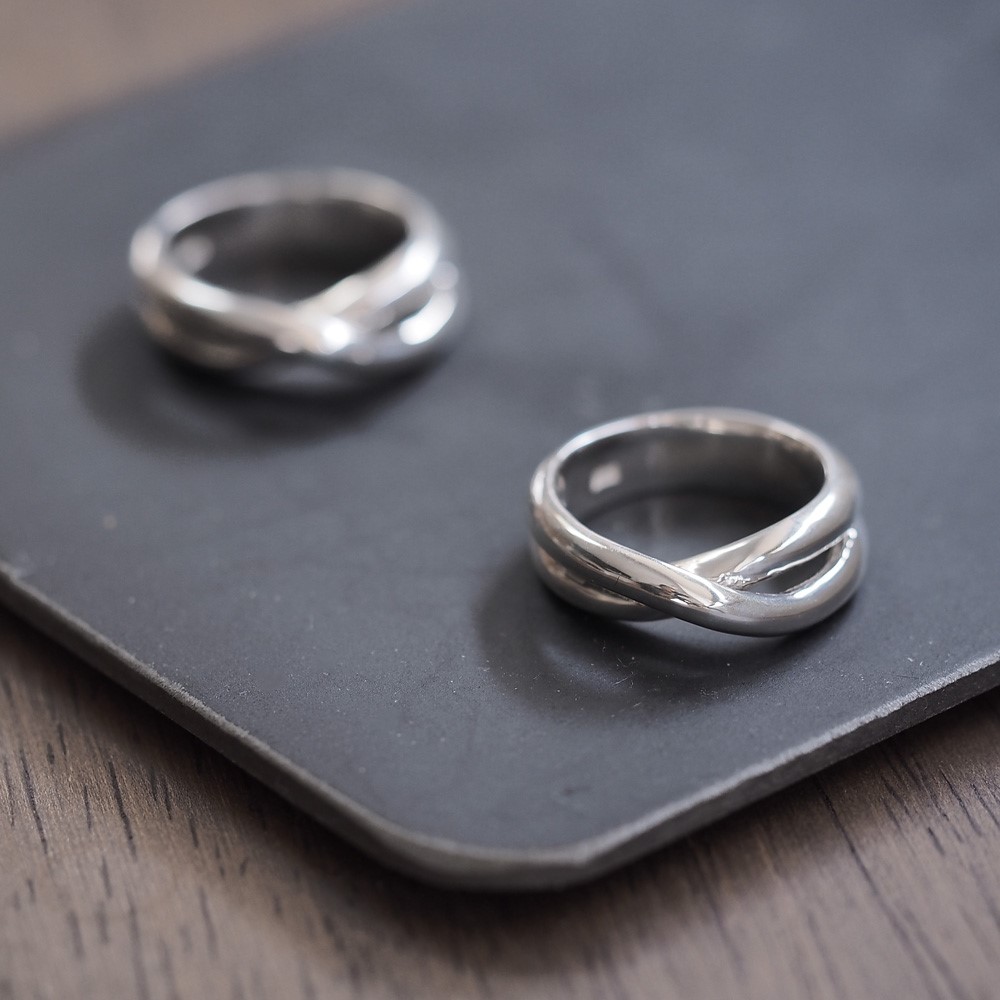 2コset）cross ペア リング シルバー925