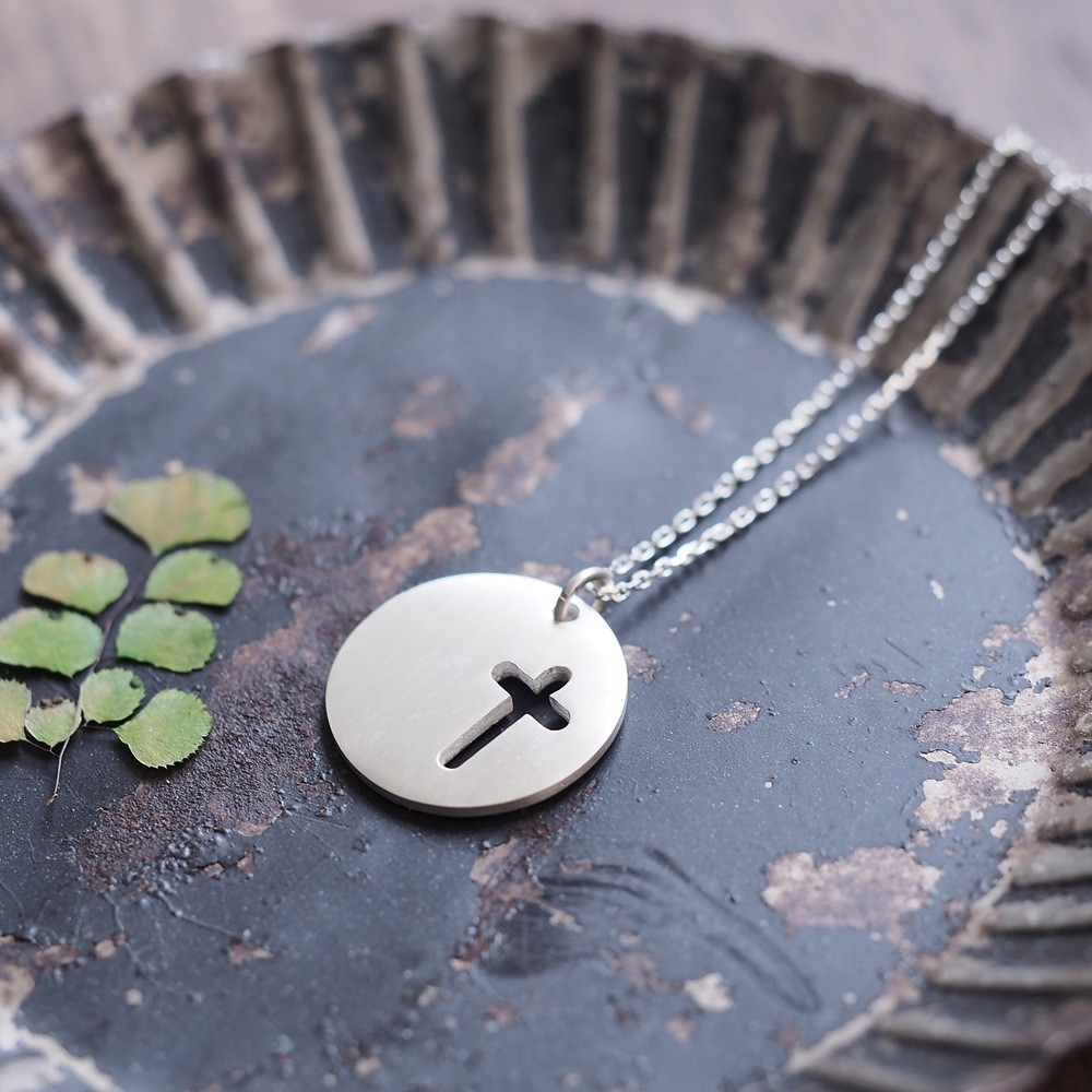 Coin 十字架 メンズ ネックレス シルバー925