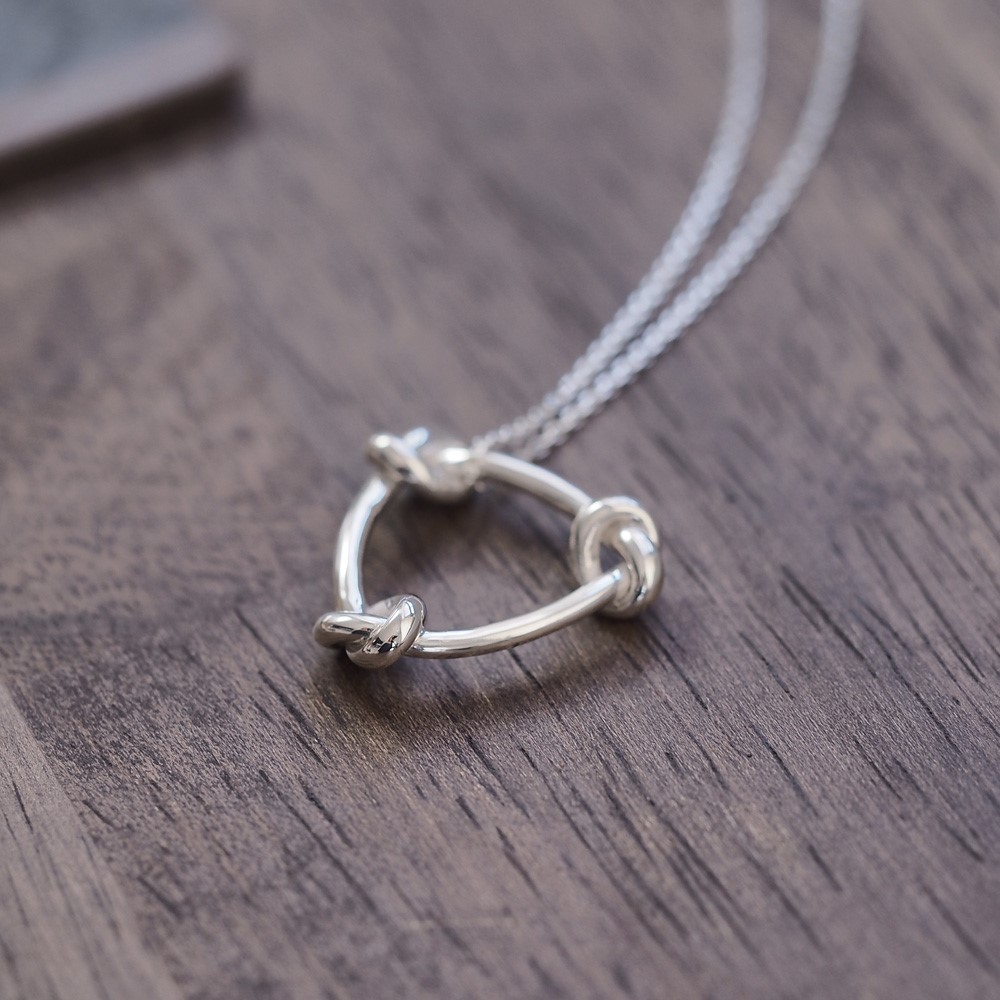 永遠結び メンズ ネックレス シルバー925