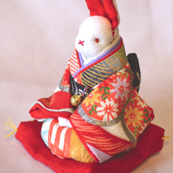 古布のうさぎ人形 友禅文様 その他人形 うららかな 通販 2906937