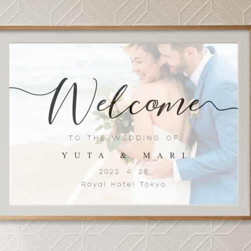 ウェルカムボード 結婚式 ウェディング トレーシングペーパー