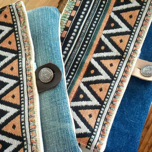 *★レアオルテガマルチケース*デニムリメイク★ new*レアオルテガ新作☆マルチケース☆*デニムリメイク 雑貨・その他