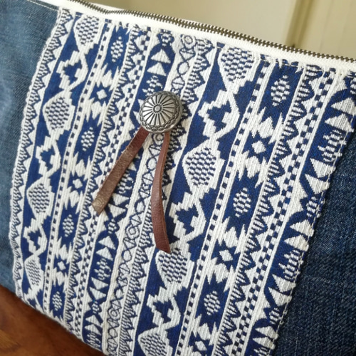 デニムリメイクブランケットマルチカバーオルテガハンドメイド デニムリメイクブランケットマルチカバーオルテガハンドメイド