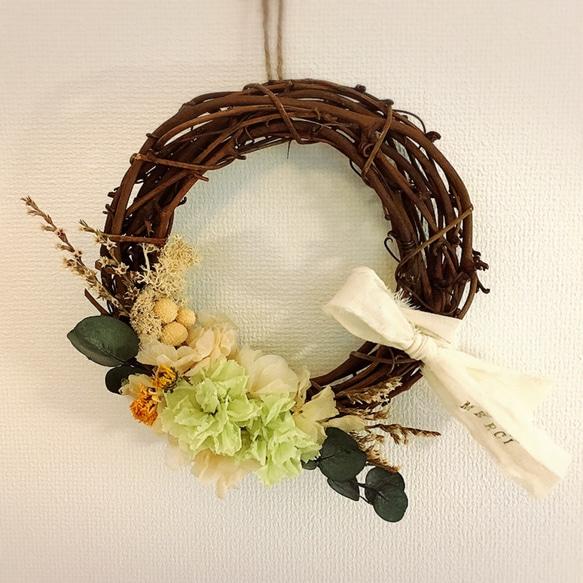 antique wreath /gr×wh 3枚目の画像