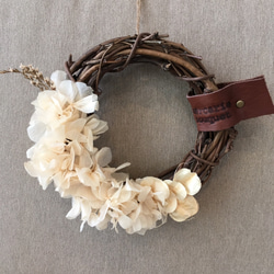 antique wreath no.7/wh 17cm 1枚目の画像