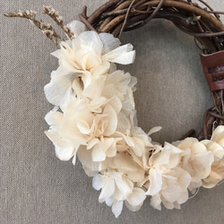 antique wreath no.7/wh 17cm 2枚目の画像