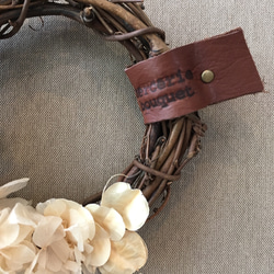 antique wreath no.7/wh 17cm 3枚目の画像