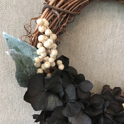 antique wreath no.12/bk 17cm 2枚目の画像