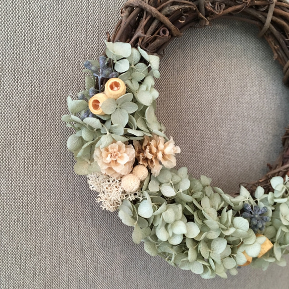 antique wreath no.11/lgr 17cm 2枚目の画像