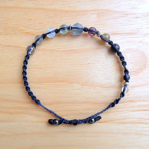 オーロラの世界 - フローライト＊カレンシルバー入り天然石  