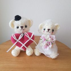 ☆リングピロー(White bearsのHappy wedding ②) 2枚目の画像