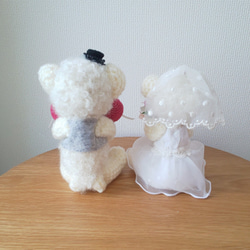 ☆リングピロー(White bearsのHappy wedding ②) 4枚目の画像