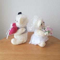 ☆リングピロー(White bearsのHappy wedding ②) 5枚目の画像