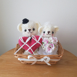 ☆リングピロー(White bearsのHappy wedding ②) 6枚目の画像