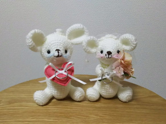 ☆リングピロー(ミニマウスの結婚式) 2枚目の画像