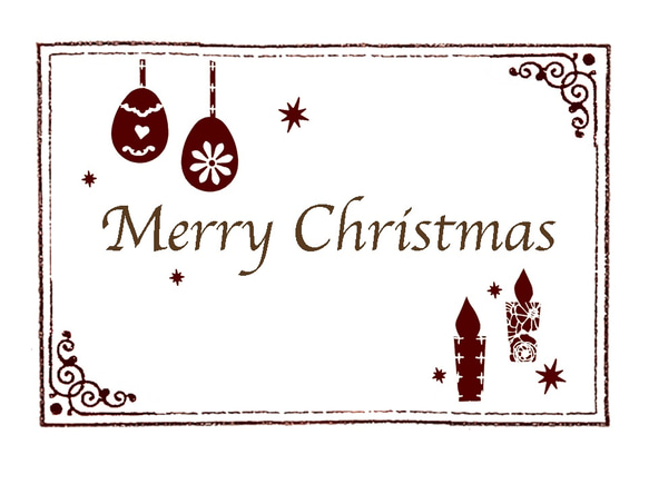 吊るして飾れるトイプードルのクリスマスカード 5枚目の画像