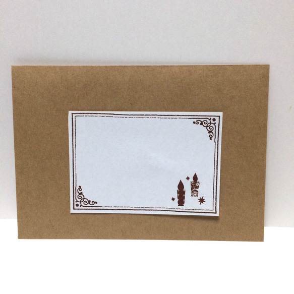 吊るして飾れるトイプードルのクリスマスカード(黒) 6枚目の画像