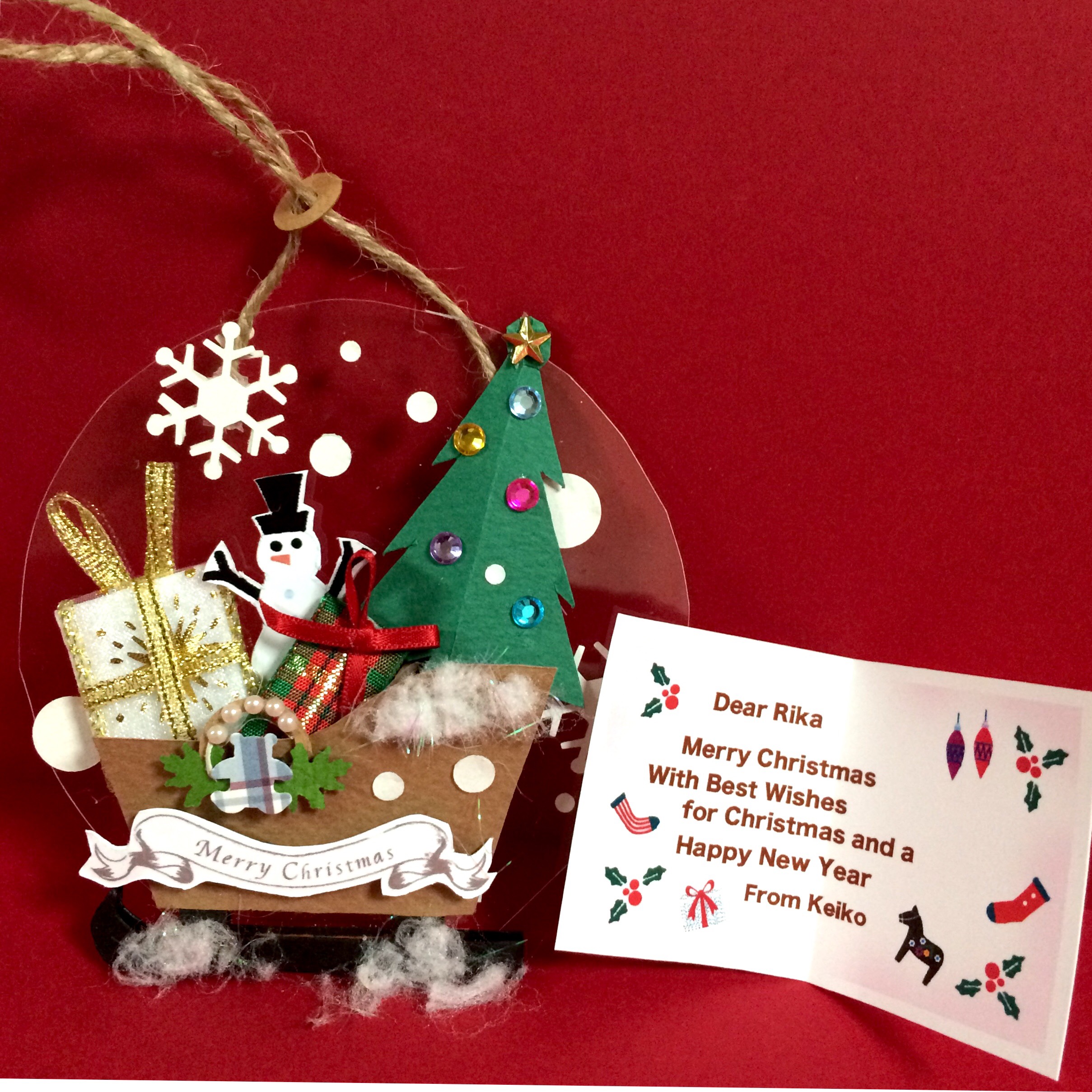 海外購入品 クリスマスカード メッセージカード 5点セット 【公式通販】