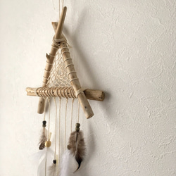 流木ドリームキャッチャー「自由」 立体・オブジェ rainbow