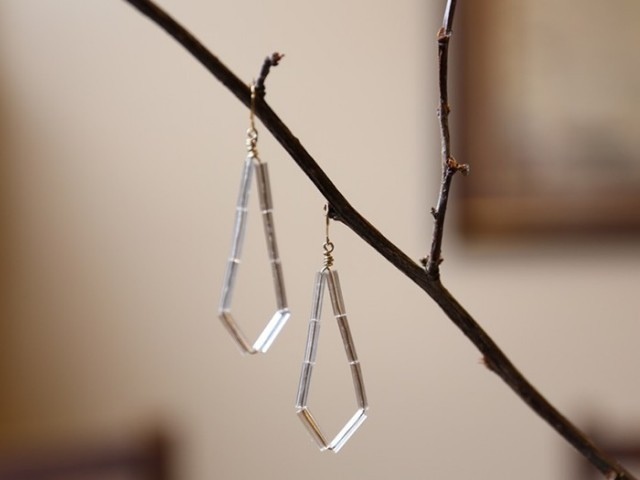 antique glass　ピアスⅡ