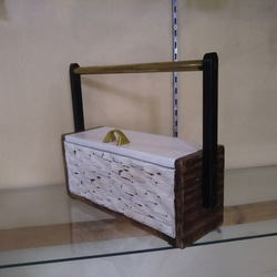アンティーク調・小物収納　・木箱　・卓上BOX 1枚目の画像