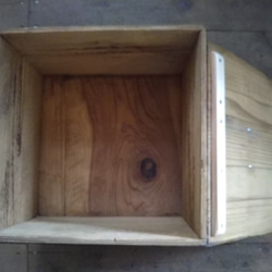 木箱　アンティーク　レトロ　キャスター付き 3枚目の画像