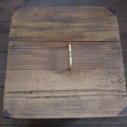 木箱　アンティーク　レトロ　キャスター付き 4枚目の画像