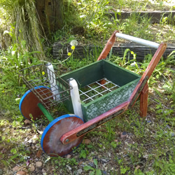 ガーデンカート　プランター　二輪車 2枚目の画像