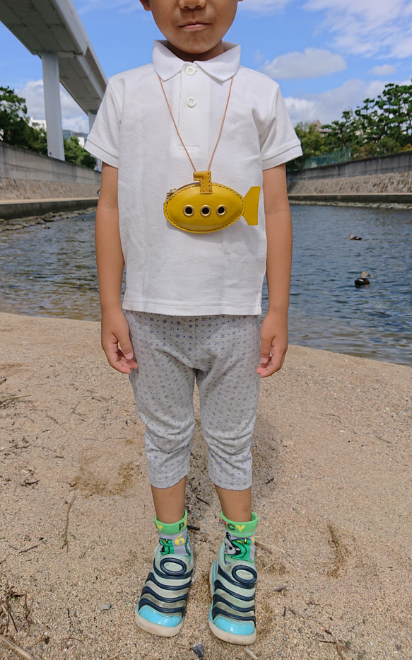 潜水艦の小銭入れ  イエロー 5枚目の画像