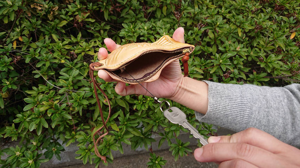 リールキー仕様  たい焼き小銭入(バリ有) 2枚目の画像