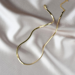 福袋三件組 多層次黃銅蛇鏈珍珠鎖骨鏈 頸鍊 第5張的照片