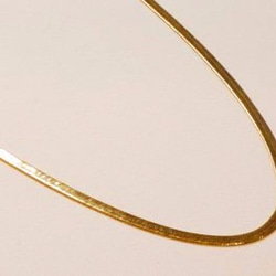 混搭風多層次復古黃銅長項鍊毛衣練-蛇鏈+波紋鏈 第3張的照片