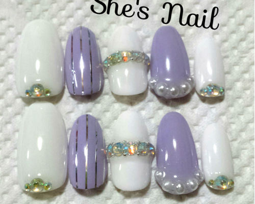 ネイルチップ・付け爪 21 Amazon | ネイルチップ 付け爪 チップ 3D ネイルチップ 24枚