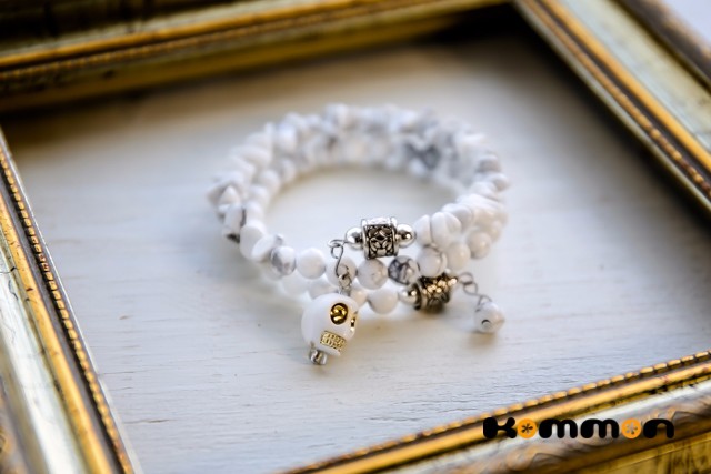 癒しのホワイトハウライト・ブレスレット