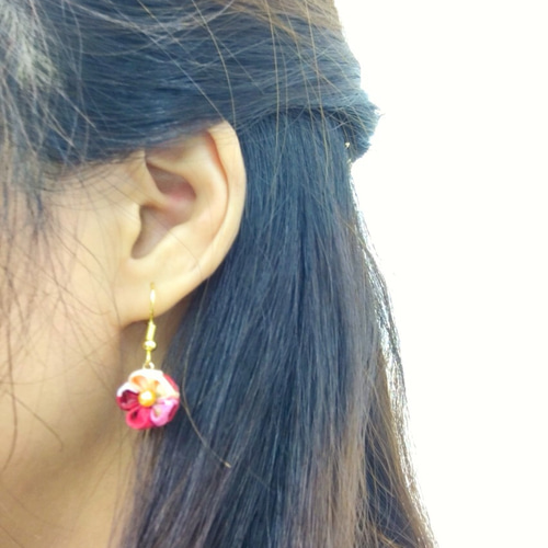 真っ白な紫陽花ピアス ピアス（フック・チェーン） SAKICHI 通販 