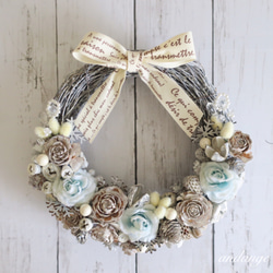 北欧風クリスマスリース blue リース andange 通販 10554763｜Creema