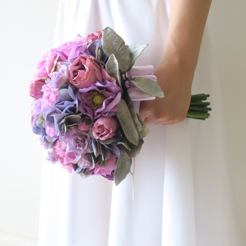 Bouquet de Lavande ブートニア付 ブーケ andange 通販 7831384
