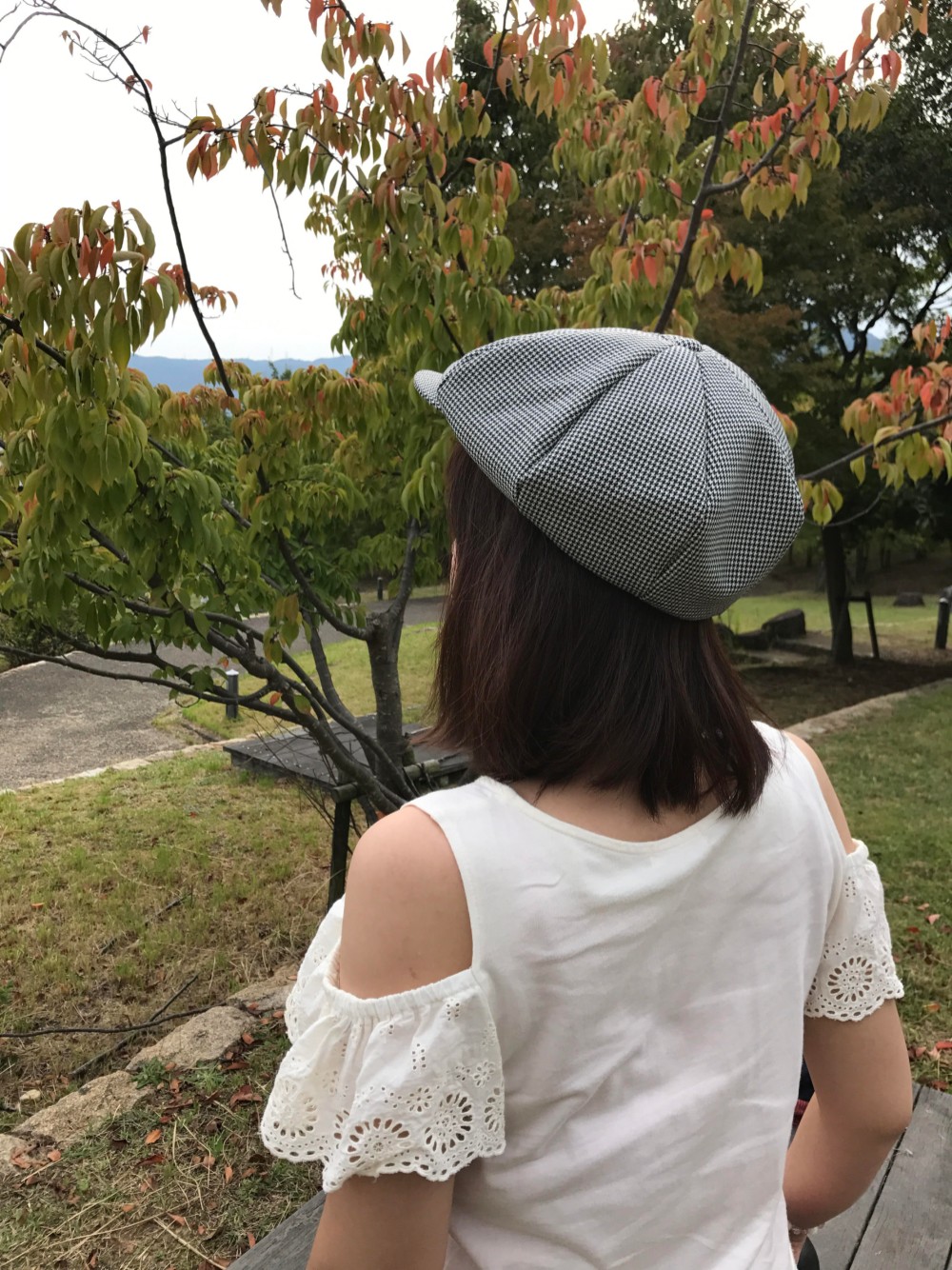 ニュースボーイ（NEWSBOY）キャスケット 千鳥格子（ハウンドトゥース